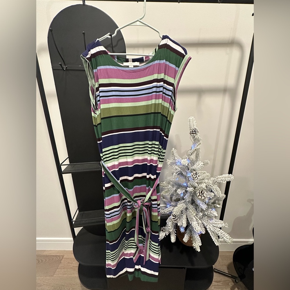 Loft Plus Striped Dress
